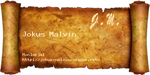 Jokus Malvin névjegykártya